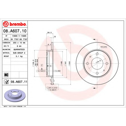 Photo Brake Disc AP 14995V