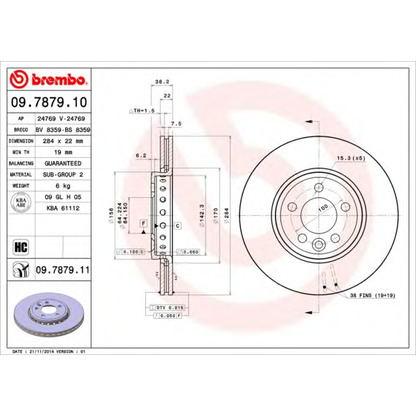 Photo Brake Disc AP 24769V