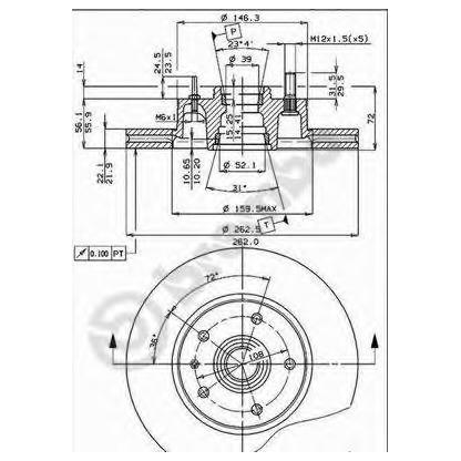 Foto Disco  freno AP 29005E