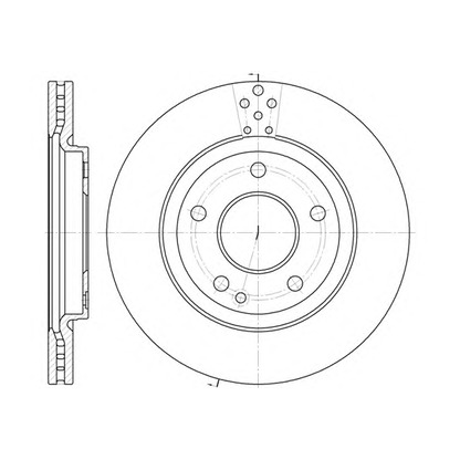 Photo Disque de frein KAWE 674810