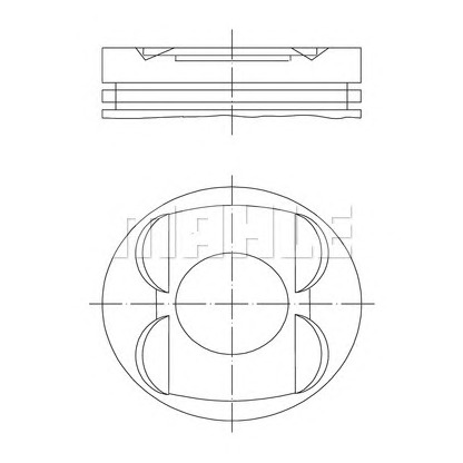 Photo Piston MAHLE 0011400