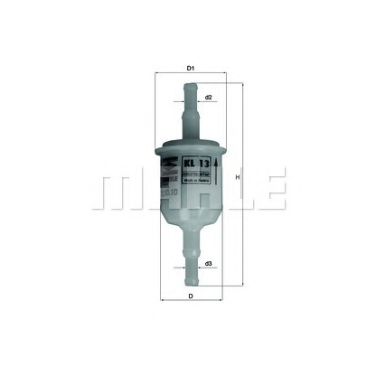 Photo Fuel filter; Filter, crankcase breather MAHLE KL13OF