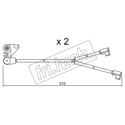 Фото Сигнализатор, износ тормозных колодок fri.tech. SU170K