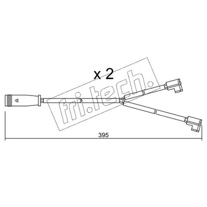 Photo Warning Contact, brake pad wear fri.tech. SU174K