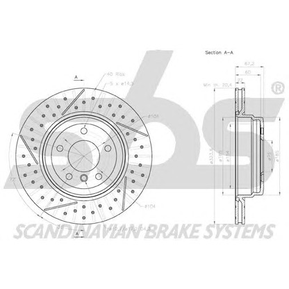 Photo Brake Disc sbs 18152015106