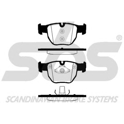 Photo Brake Pad Set, disc brake sbs 1501224025