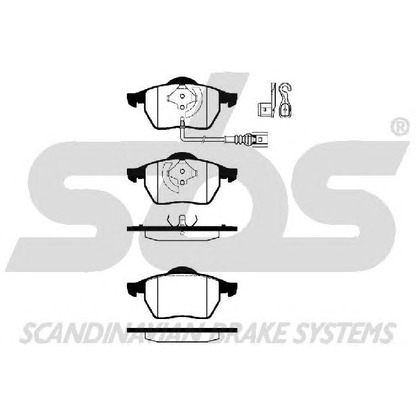 Photo Brake Pad Set, disc brake sbs 1501224757