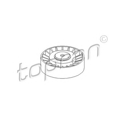 Zdjęcie rolka kierunkowa / prowadząca, pasek klinowy zębaty TOPRAN 107336