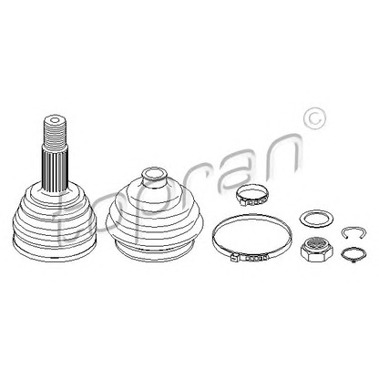 Photo Jeu de joints, arbre de transmission TOPRAN 103397