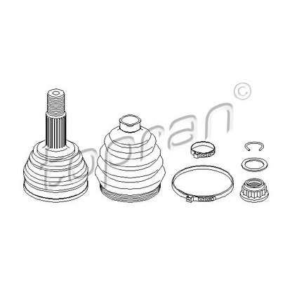 Фото Шарнирный комплект, приводной вал TOPRAN 108110