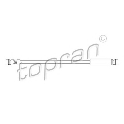 Zdjęcie Przewód hamulcowy elastyczny TOPRAN 104350