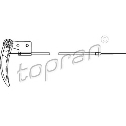 Foto Cable del capó del motor TOPRAN 104170