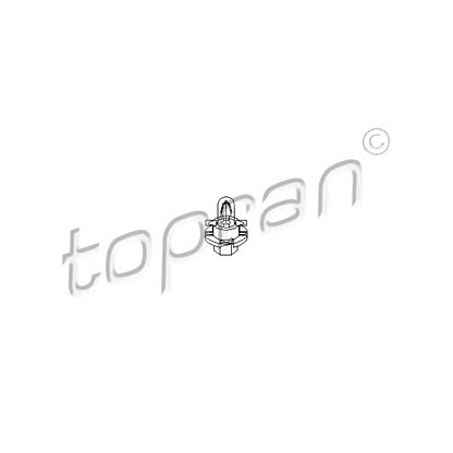 Фото Лампа накаливания, освещение щитка приборов TOPRAN 104367