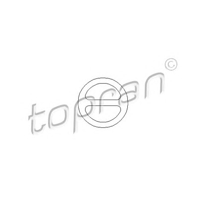 Photo Holder, exhaust system TOPRAN 500178