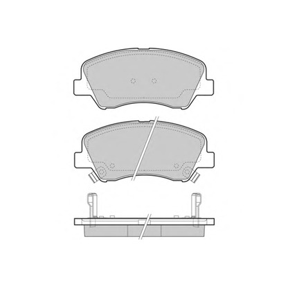 Фото Комплект тормозных колодок, дисковый тормоз E.T.F. 121470