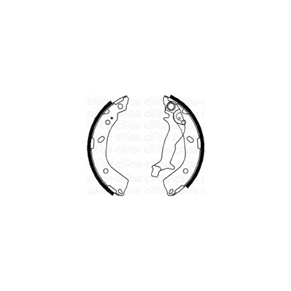 Zdjęcie Zesatw szczęk hamulcowych, hamulec postojowy CIFAM 153178