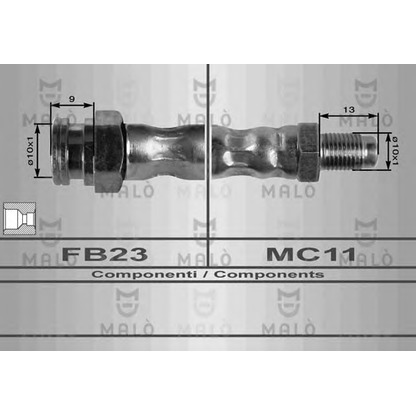 Foto Tubo flexible de frenos MALÒ 80335