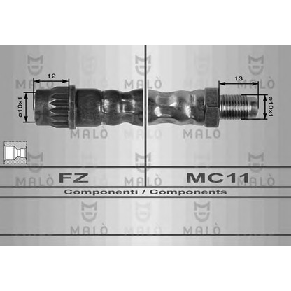 Foto Tubo flexible de frenos MALÒ 8500