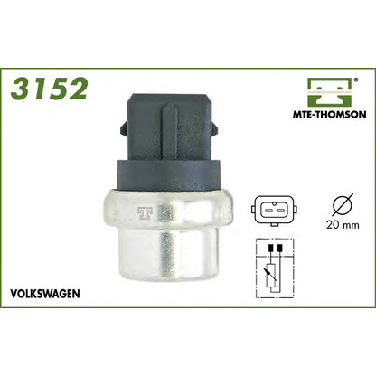 Photo Sensor, coolant temperature MTE-THOMSON 3152