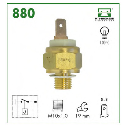 Photo Temperature Switch, coolant warning lamp MTE-THOMSON 880
