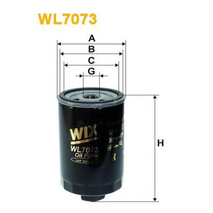 Photo Oil Filter WIX FILTERS WL7073