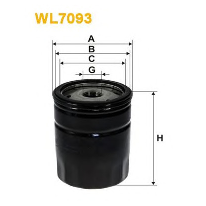 Photo Oil Filter WIX FILTERS WL7093