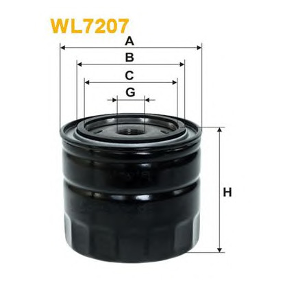 Photo Oil Filter WIX FILTERS WL7207