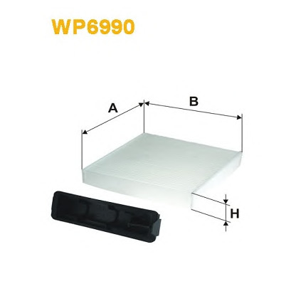 Photo Filtre, air de l'habitacle WIX FILTERS WP6990