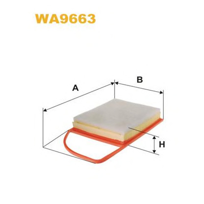 Foto Filtro de aire WIX FILTERS WA9663