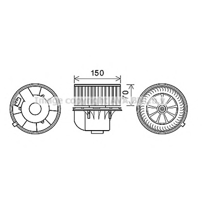 Foto Ventilatore abitacolo PRASCO VW8354