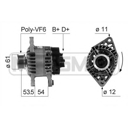 Zdjęcie Alternator MESSMER 210686