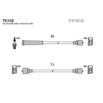 Foto Kit cavi accensione TESLA T635S