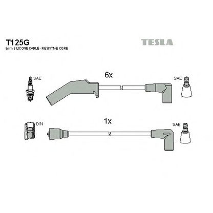 Foto Kit cavi accensione TESLA T125G