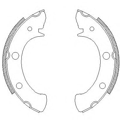 Zdjęcie Zesatw szczęk hamulcowych WOKING Z432800