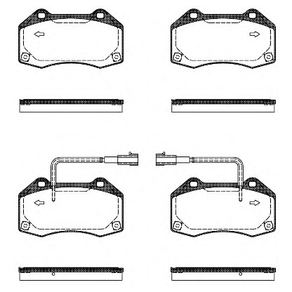 Photo Brake Pad Set, disc brake WOKING P1013310