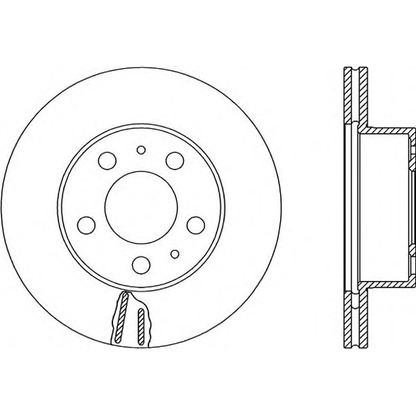 Photo Brake Disc OPEN PARTS BDR160120