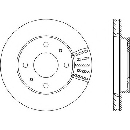 Photo Brake Disc OPEN PARTS BDA179420