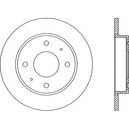 Photo Brake Disc OPEN PARTS BDA203910