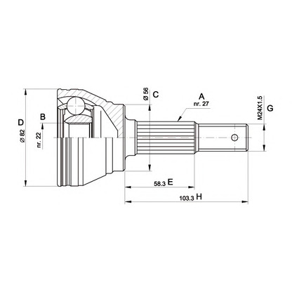 Foto Gelenksatz, Antriebswelle OPEN PARTS CVJ516410