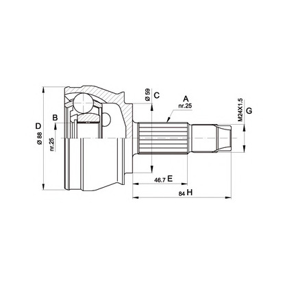 Foto Juego de articulación, árbol de transmisión OPEN PARTS CVJ523910