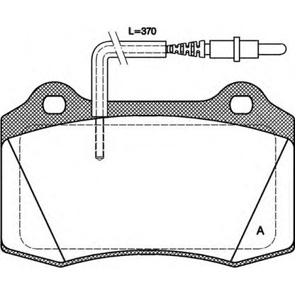 Фото Комплект тормозных колодок, дисковый тормоз OPEN PARTS BPA043414