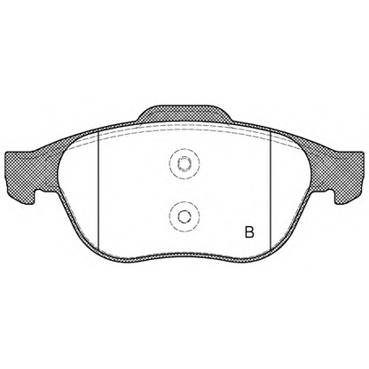 Foto Bremsbelagsatz, Scheibenbremse OPEN PARTS BPA084320