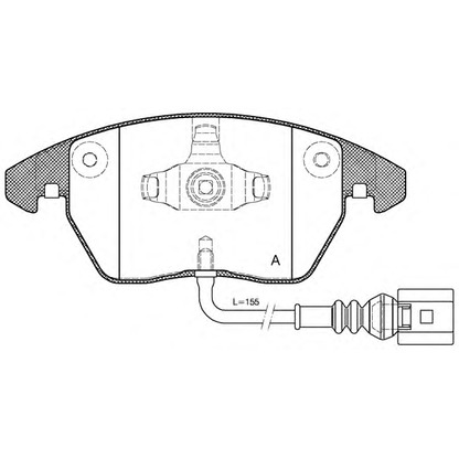 Photo Brake Pad Set, disc brake OPEN PARTS BPA103001
