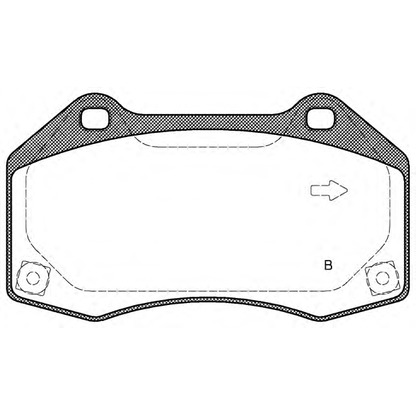 Photo Kit de plaquettes de frein, frein à disque OPEN PARTS BPA111310