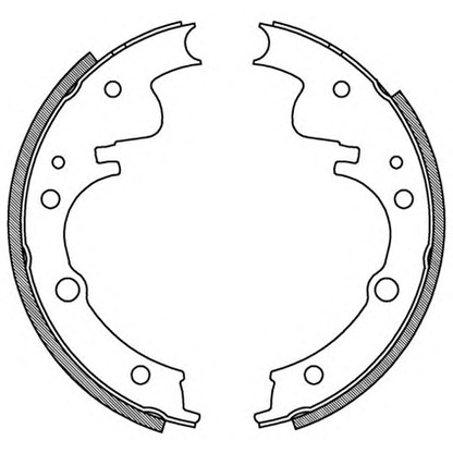 Photo Brake Shoe Set OPEN PARTS BSA204500