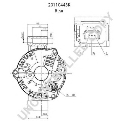 Foto Alternador PRESTOLITE ELECTRIC 20110443K