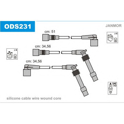 Photo Ignition Cable Kit JANMOR ODS231