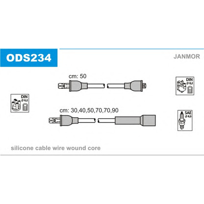 Photo Ignition Cable Kit JANMOR ODS234