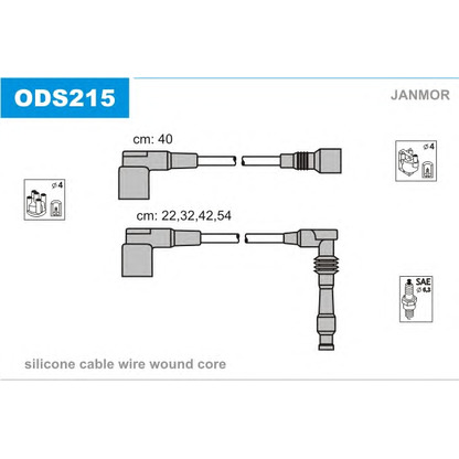 Photo Ignition Cable Kit JANMOR ODS215
