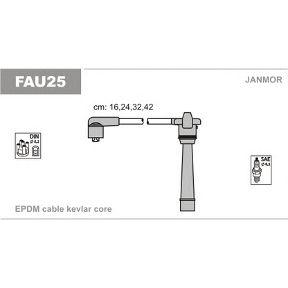 Foto Juego de cables de encendido JANMOR FAU25